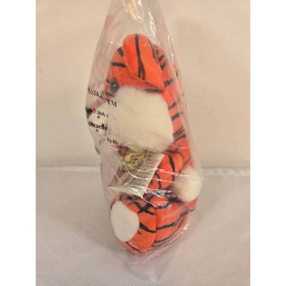 Vintage NWT Aubie The Tiger Bean Bag Retired Plush Collectible - Picture 5 of 11